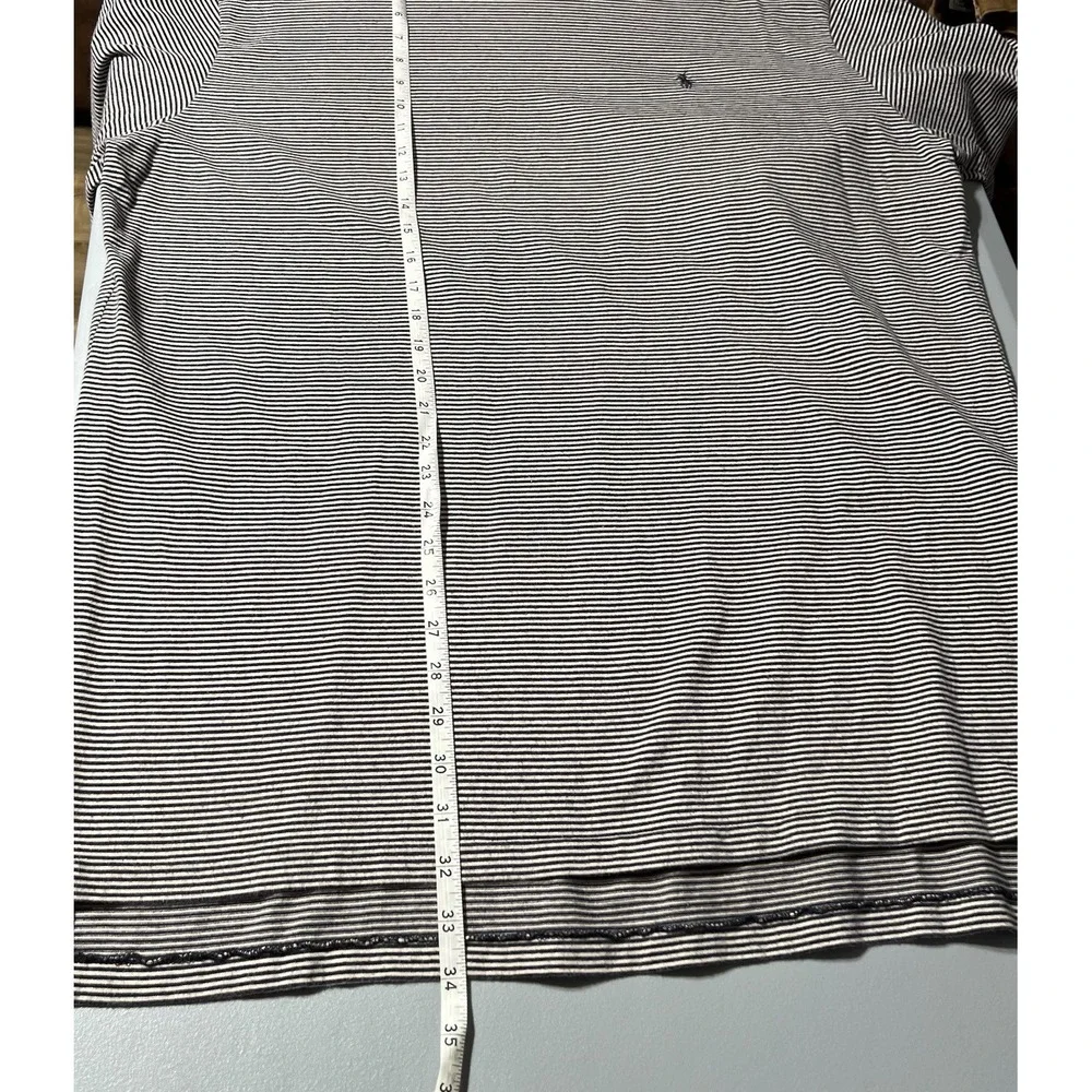 Vtg Polo Ralph Lauren Men's Long Sleeve Y2K Striped Turtleneck Large Preppy Pony